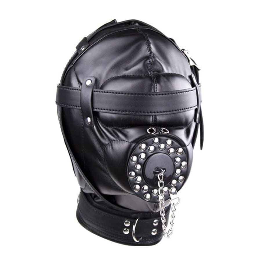 Black Leather Gimp Mask BDSM product view