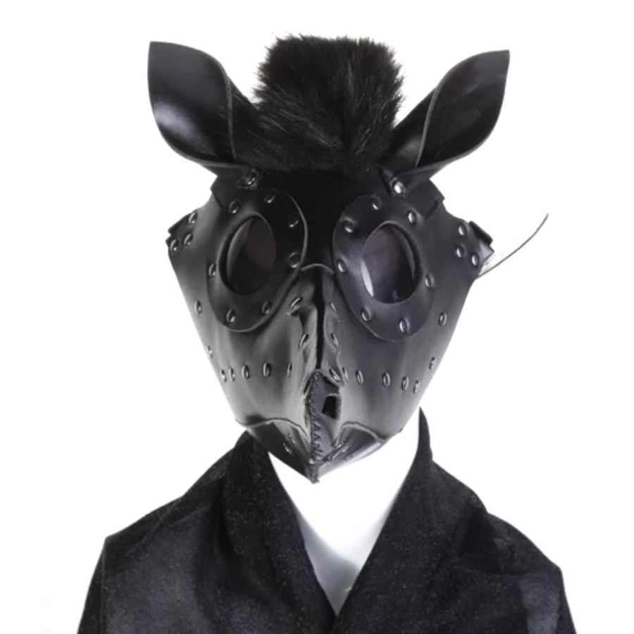 Prancing Pony Leather Horse Mask BDSM product view