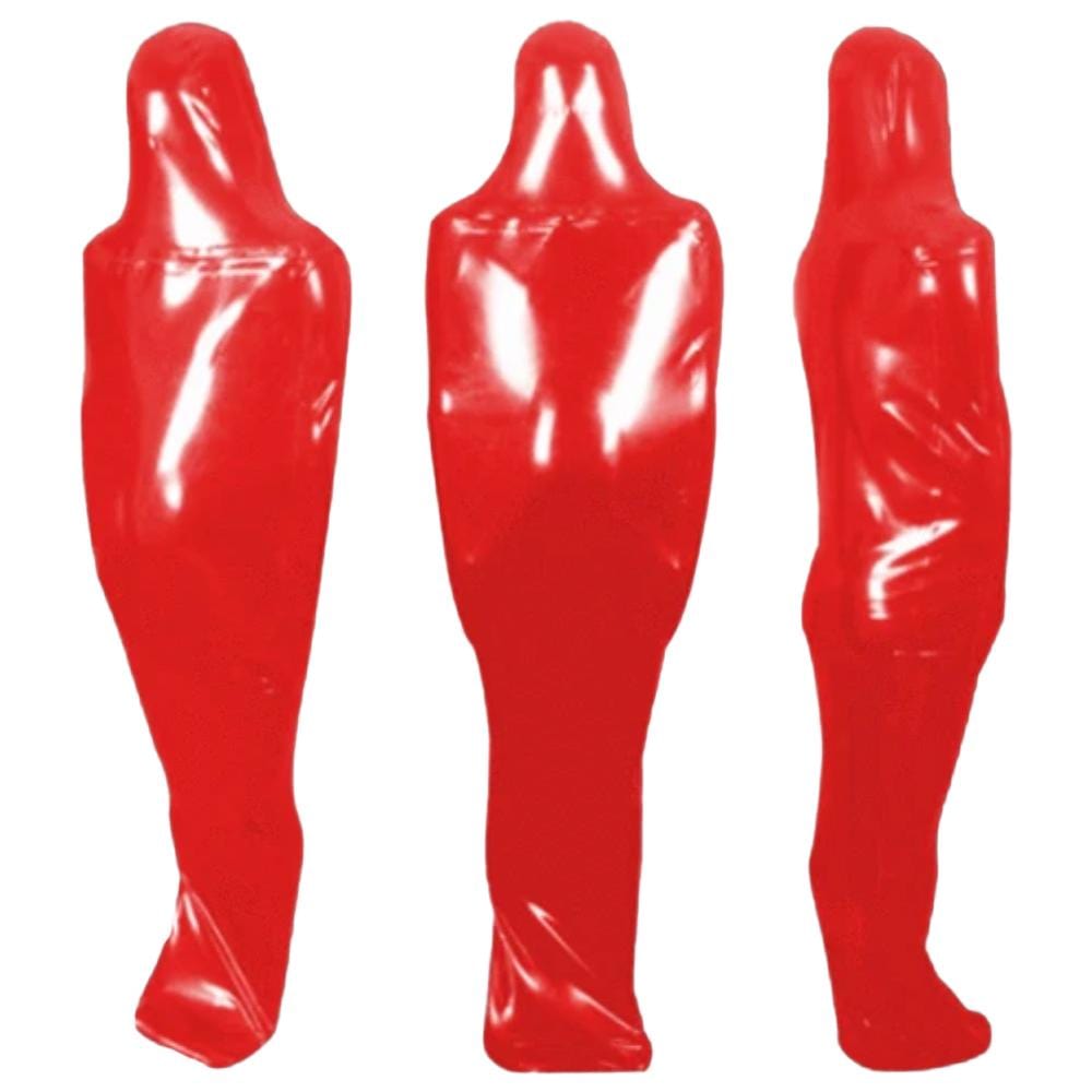 Rote Latex-Leichensäcke BDSM