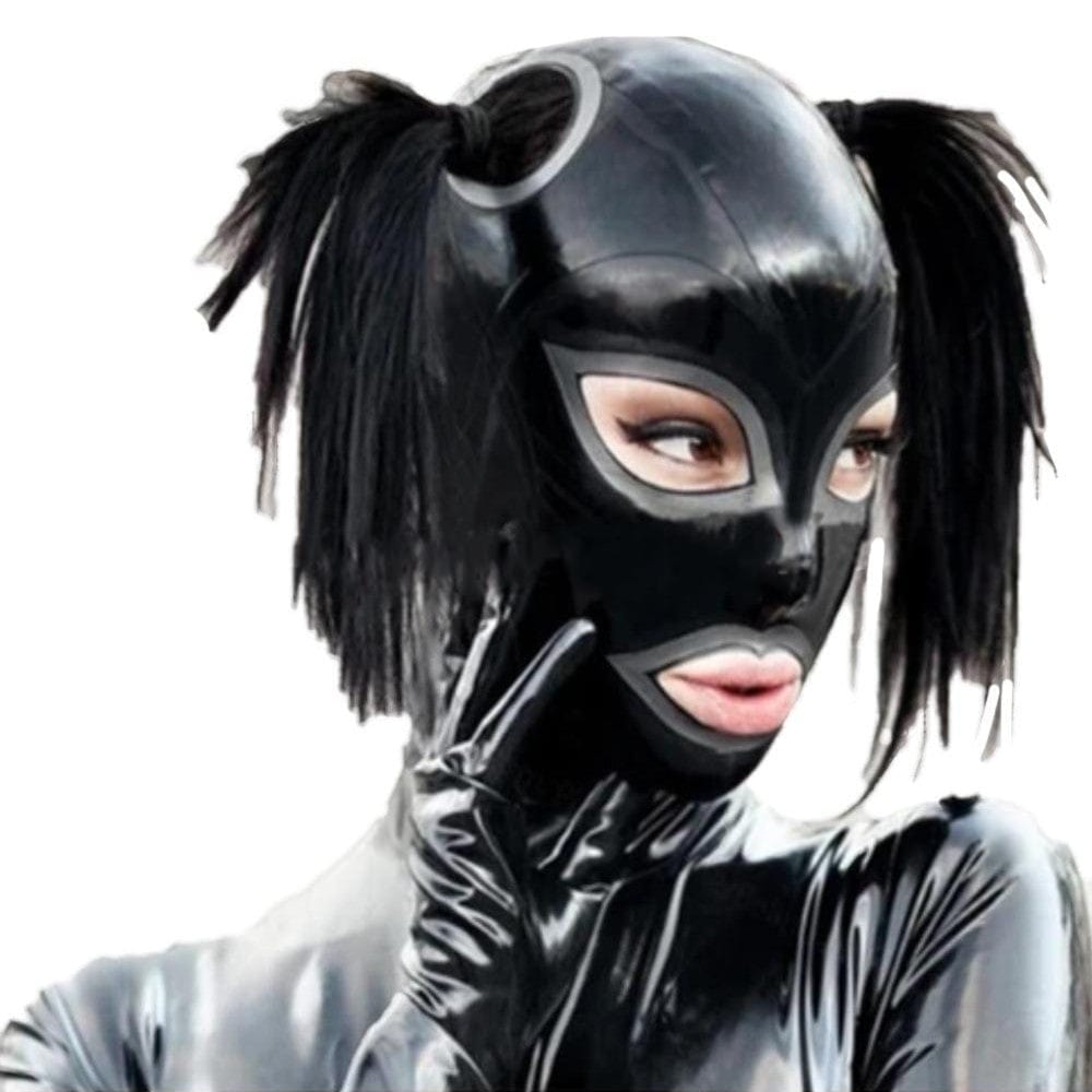 Sadistische Domina Latexmaske BDSM