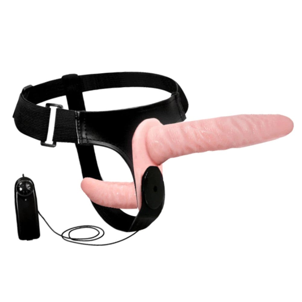 Battery-Powered Double Ended Strap On Vibrating