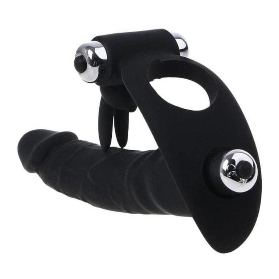 Double Stuffing Cock Ring Dildo BDSM product view