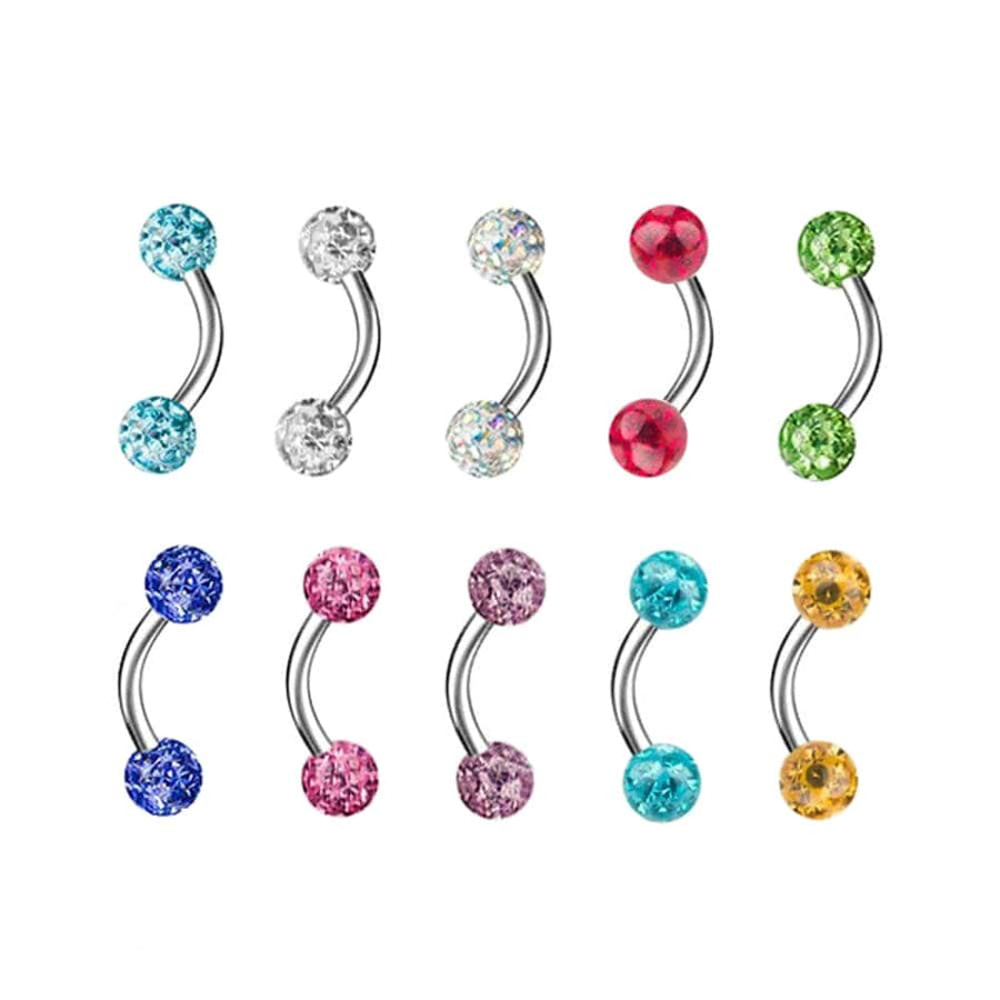 Curvy Stainless Clit Piercings Jewelry BDSM product view