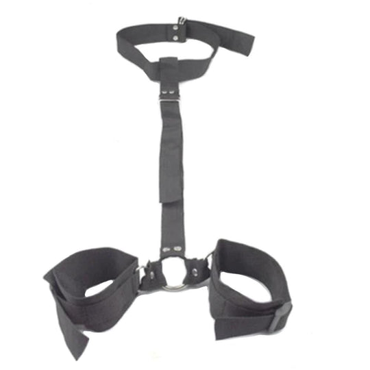 Sadistic Bondage Neck to Wrist Restraint BDSM product view
