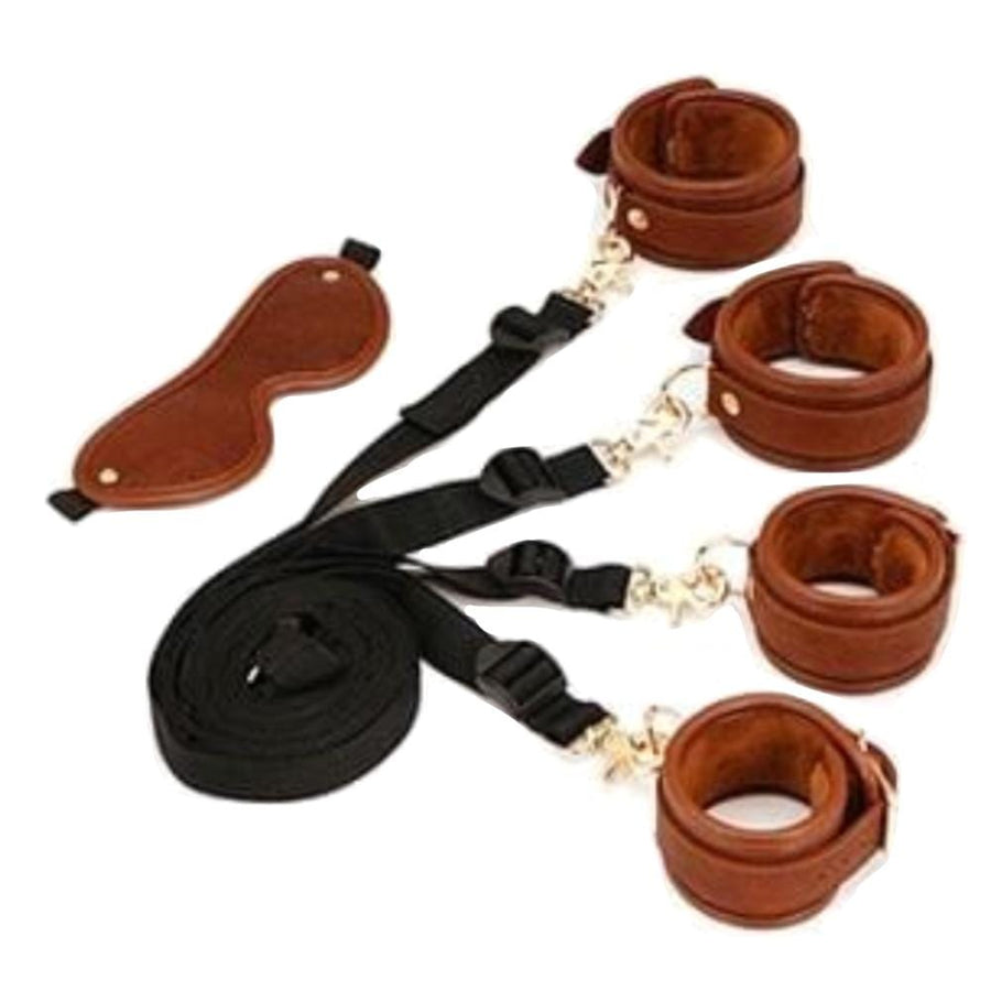 Leather Vintage LBondage Bed Restraints product view