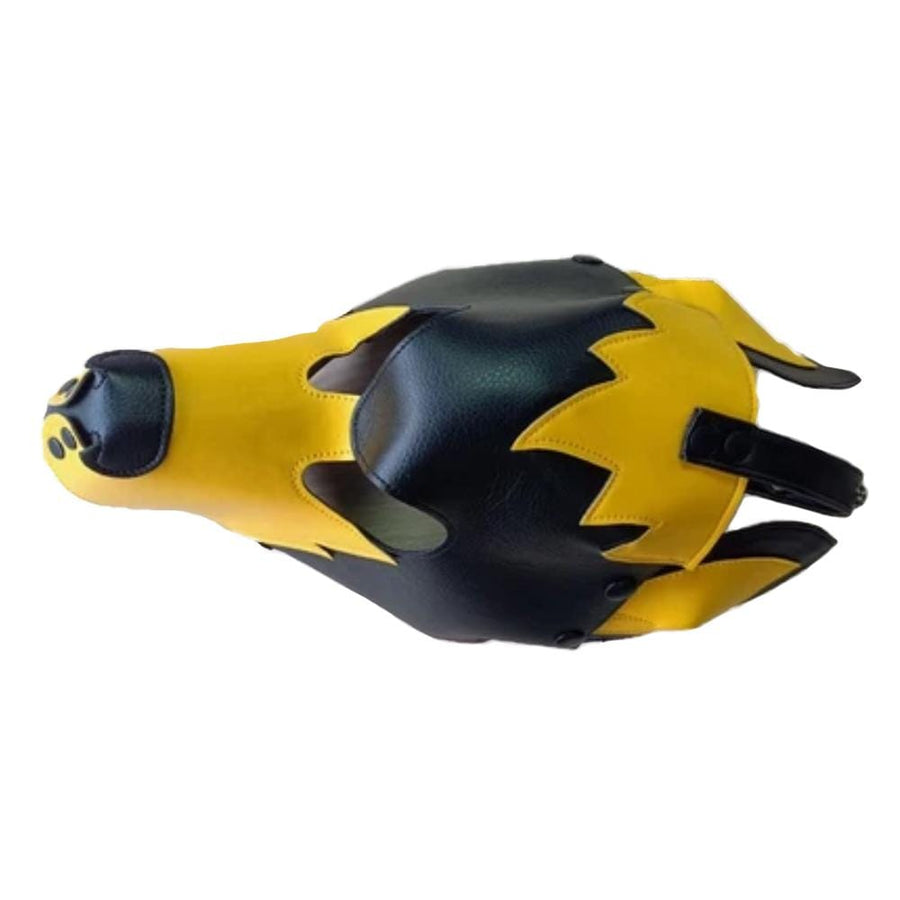 Two-Toned Leather Dog Hood BDSM product view