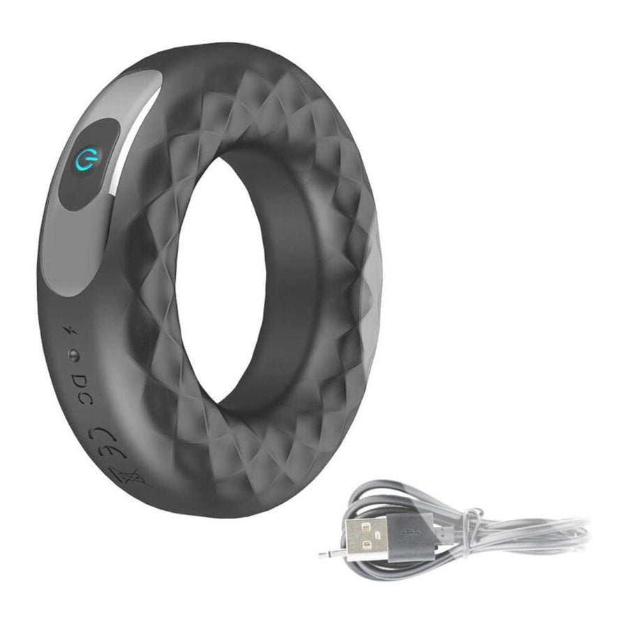 Stylish Rechargeable Vibrating Cock Ring BDSM, gallery view 2