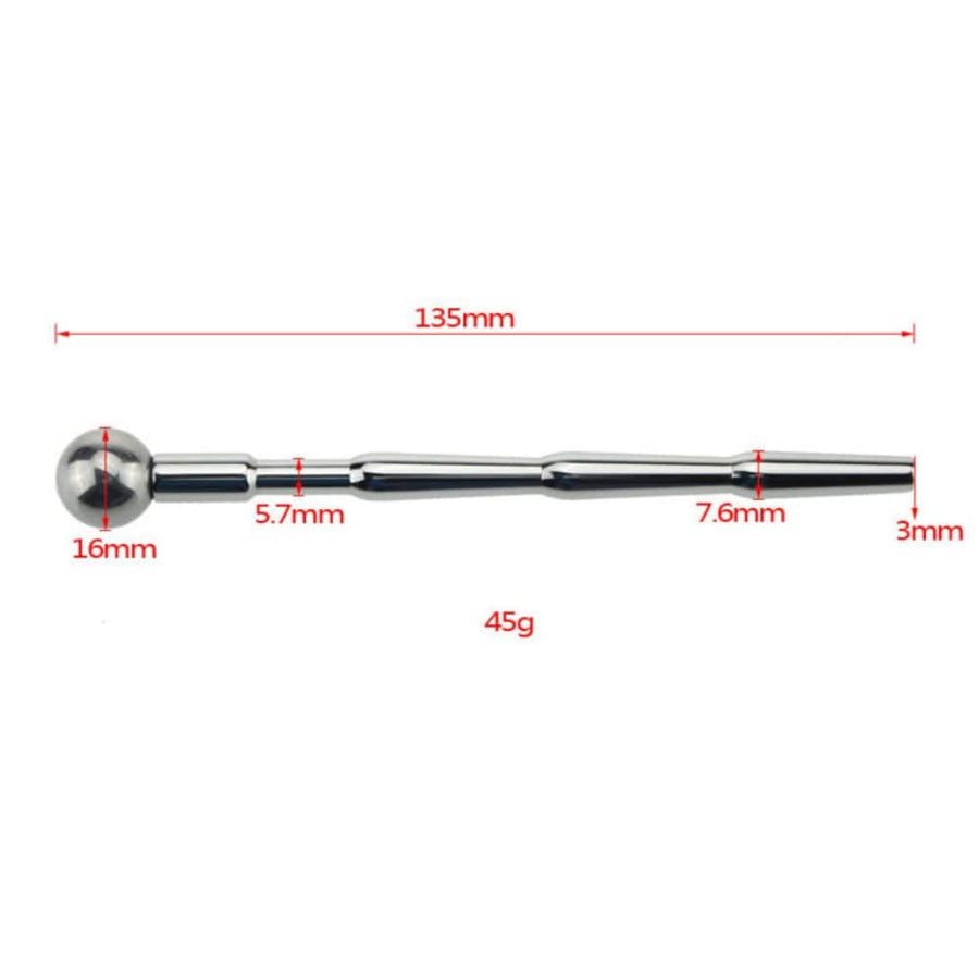 Ribbed Shaft Urethral Sound BDSM, gallery view 6