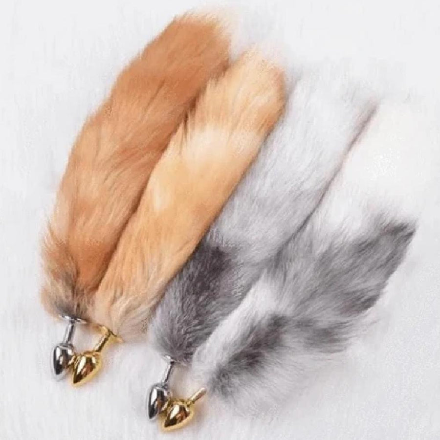 Elegant Fox Tail Butt Plug 19 Inches Long BDSM product view