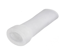 Load image into Gallery viewer, BDSM Smooth Open-Ended White Silicone Penis Sleeve
