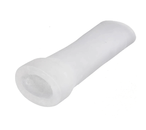 BDSM Smooth Open-Ended White Silicone Penis Sleeve