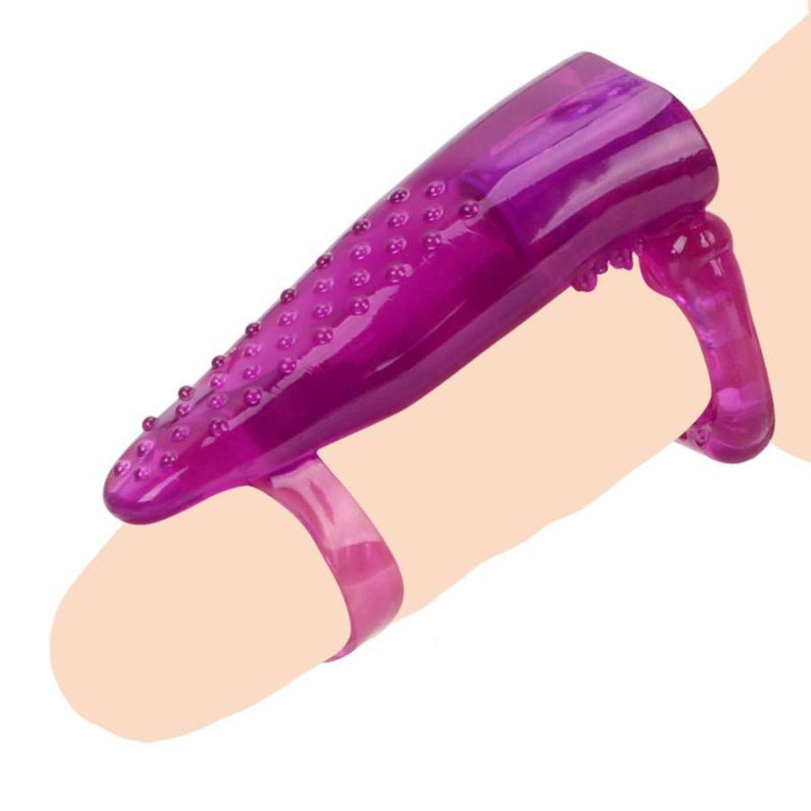 Tongue-Shaped Foreplay Vibrating Cock Ring BDSM, gallery view 5