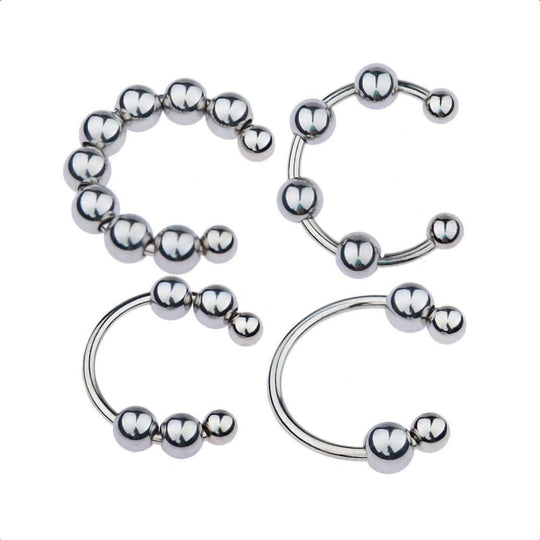 Beaded Stainless Glans Ring BDSM product view