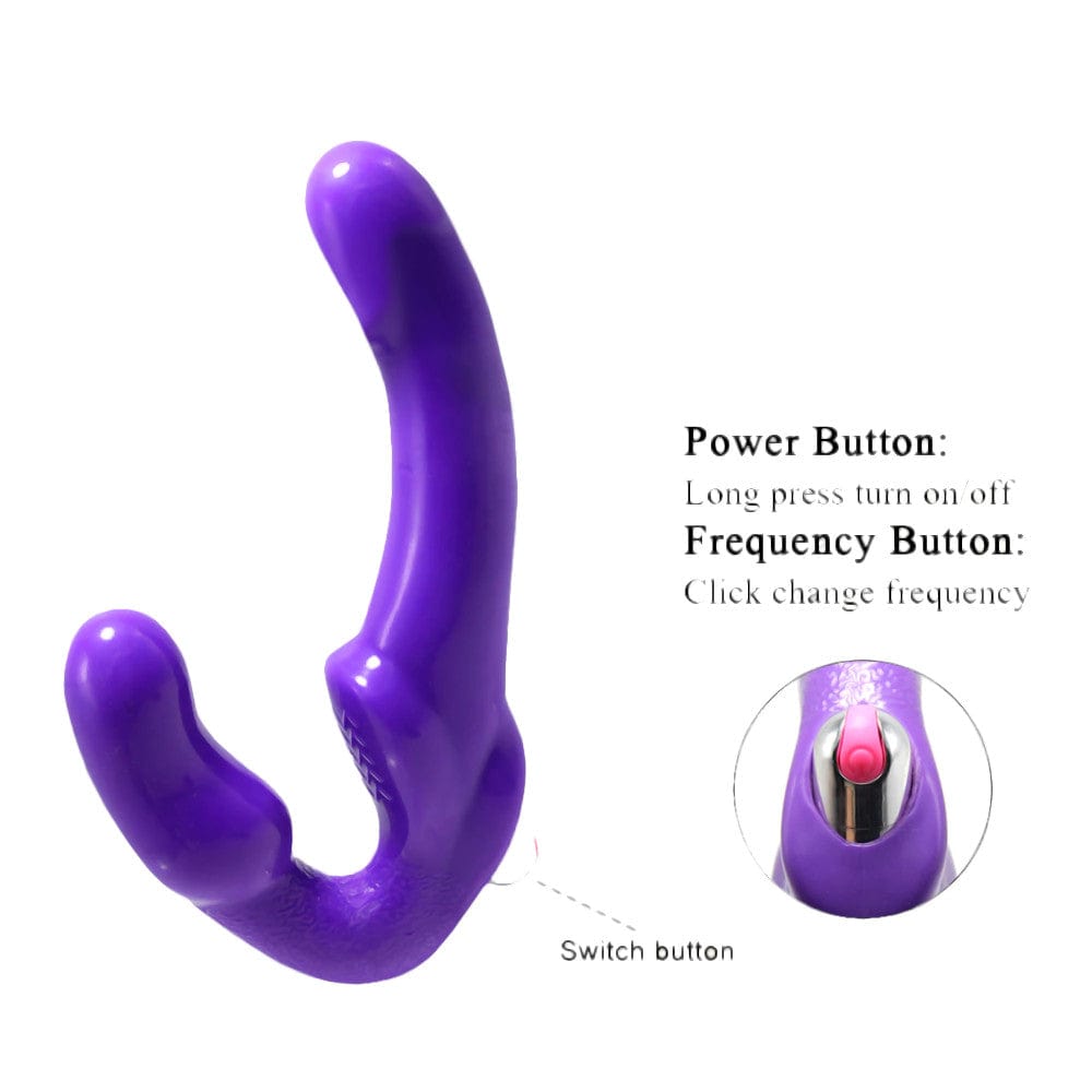 Double-Ended Pegging Strapless Dildo BDSM