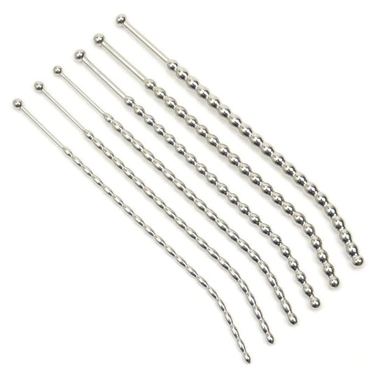 Curved Metal Penis Stretching Plug BDSM product view