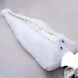 Obtenez un sac de bondage blanc momifié BDSM