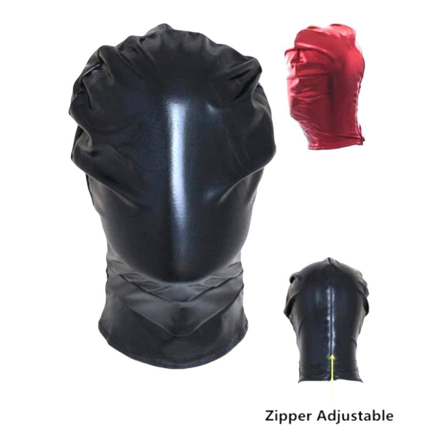 Glossy Full Face Slave Hood BDSM product view