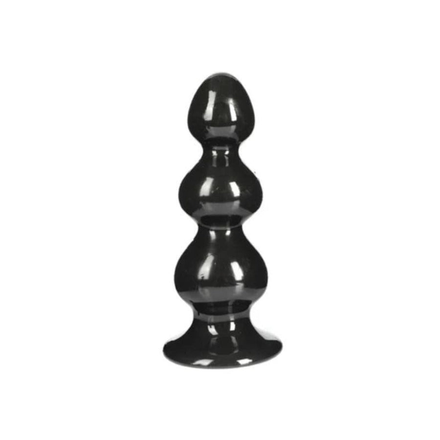 Black Beaded Glory 6 Inch Anal Dildo BDSM product view