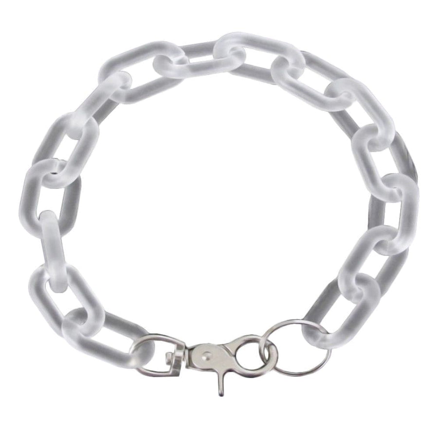 Resin Chain Dog Collar Choker Necklace product view