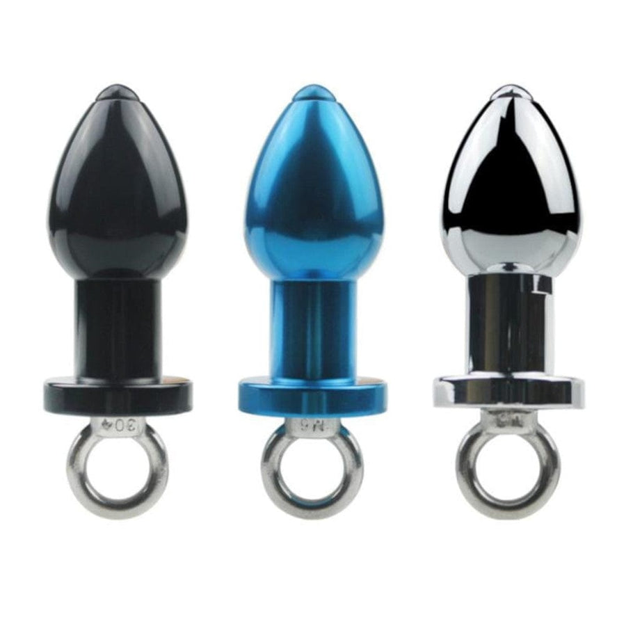 Hollow Inner Tube Metal Butt Plug 4.45 Inches Long product view