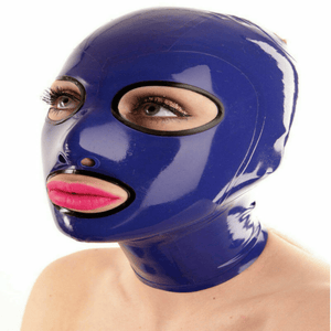 Royalviolette Latex-Gummimaske BDSM