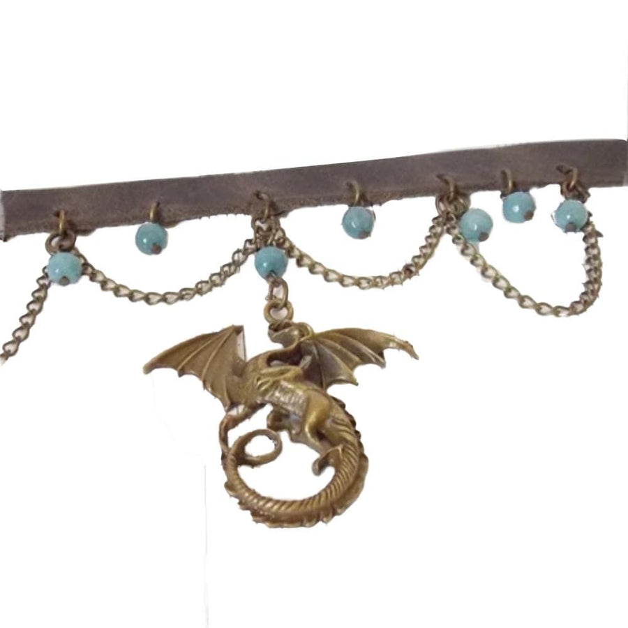 Dragon Leather Choker Collar product view