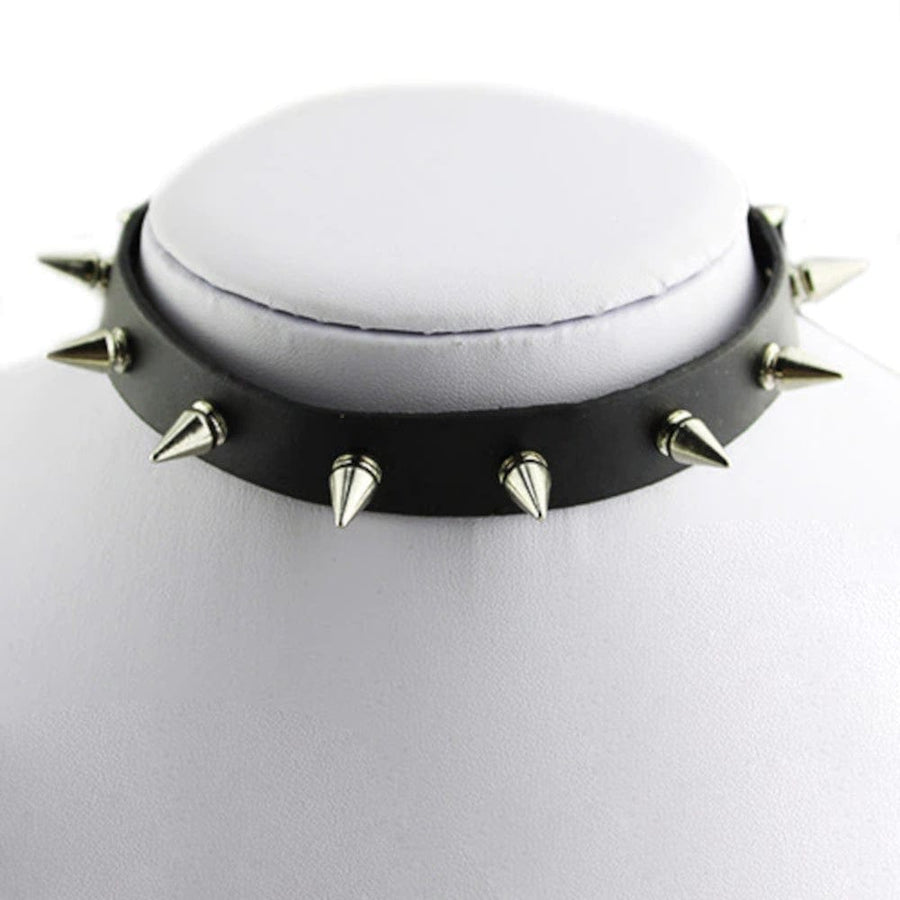 Vintage Leather Studded Collar, gallery view 2