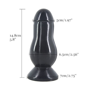 Extra großer dreifarbiger Butt Plug BDSM