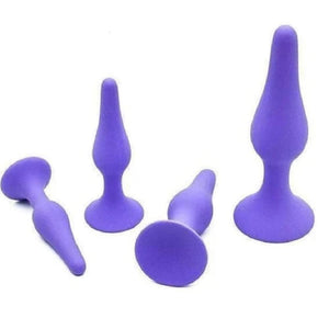 Silikon-Buttplug, 4-teiliges Trainingsset BDSM