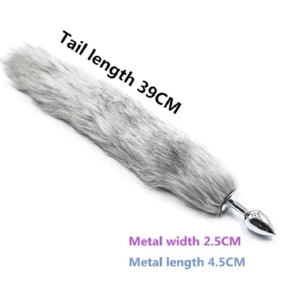 Seductive Fox Tail Butt Plug 17 Inches Long BDSM product view