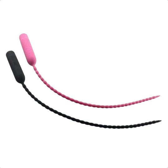 Long Vibrating Beaded Silicone Penis Plug BDSM product view