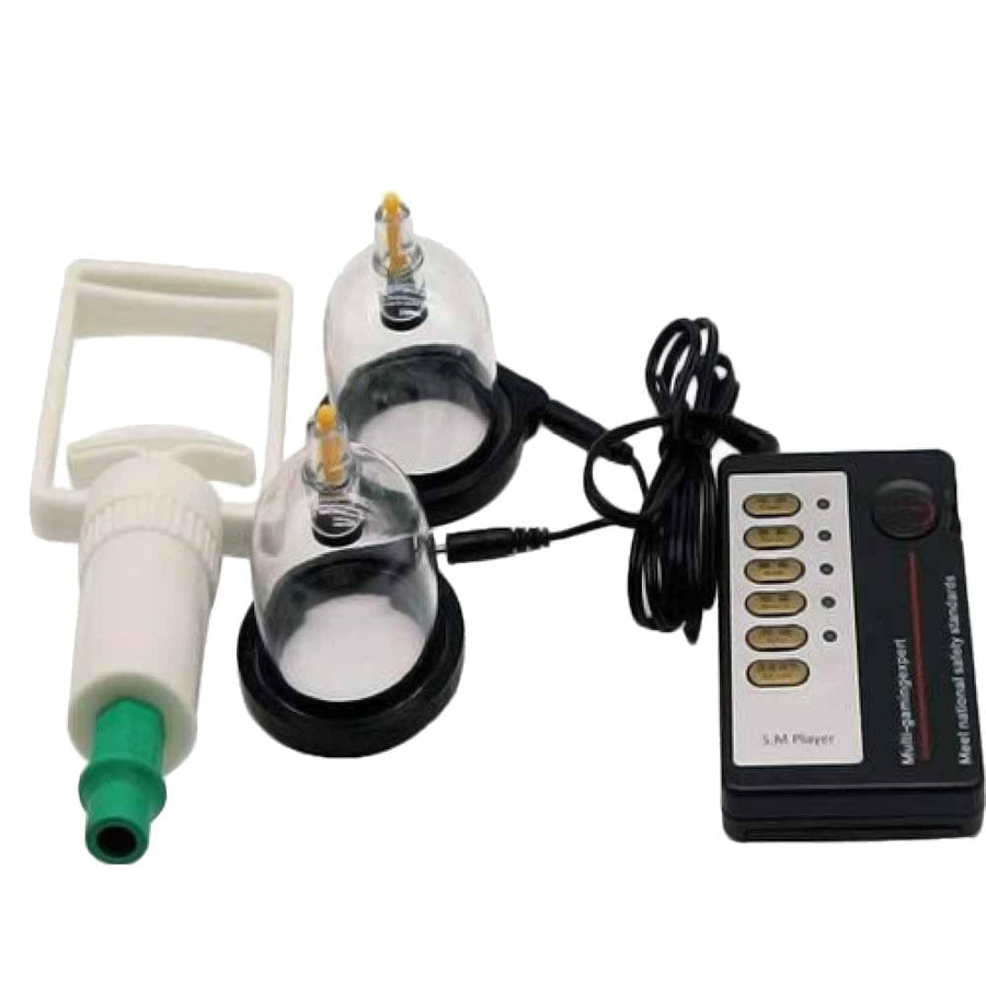 BDSM Erotic Suction Electro Nipple Clamps Set product view
