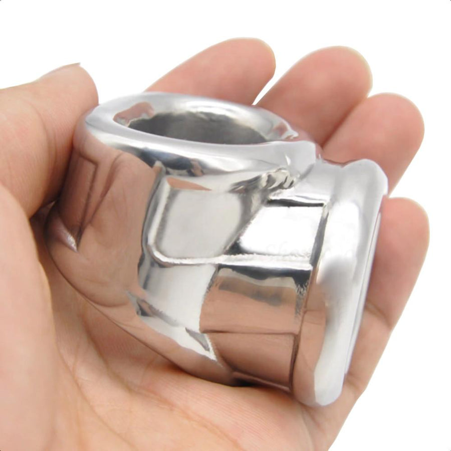 Ejaculation Stretcher Metal Cock and Ball Ring BDSM, gallery view 5