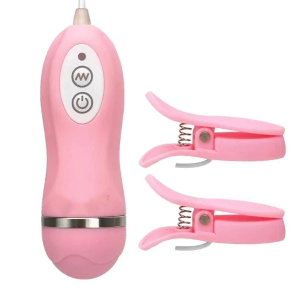 BDSM Foreplay Ally Vibrating Nipple Clamps