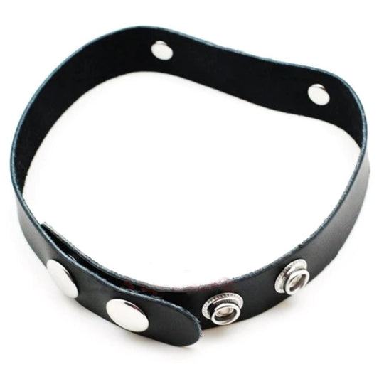 Jewel Encrusted Slut Leather Choker product view