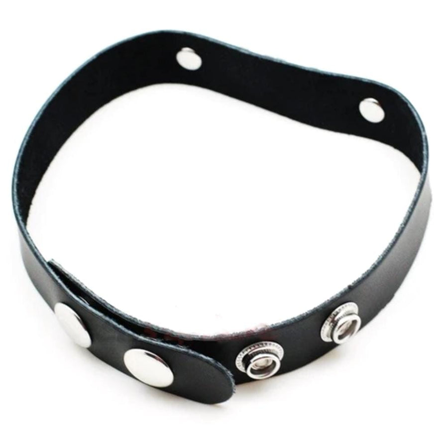 Jewel Encrusted Slut Leather Choker product view