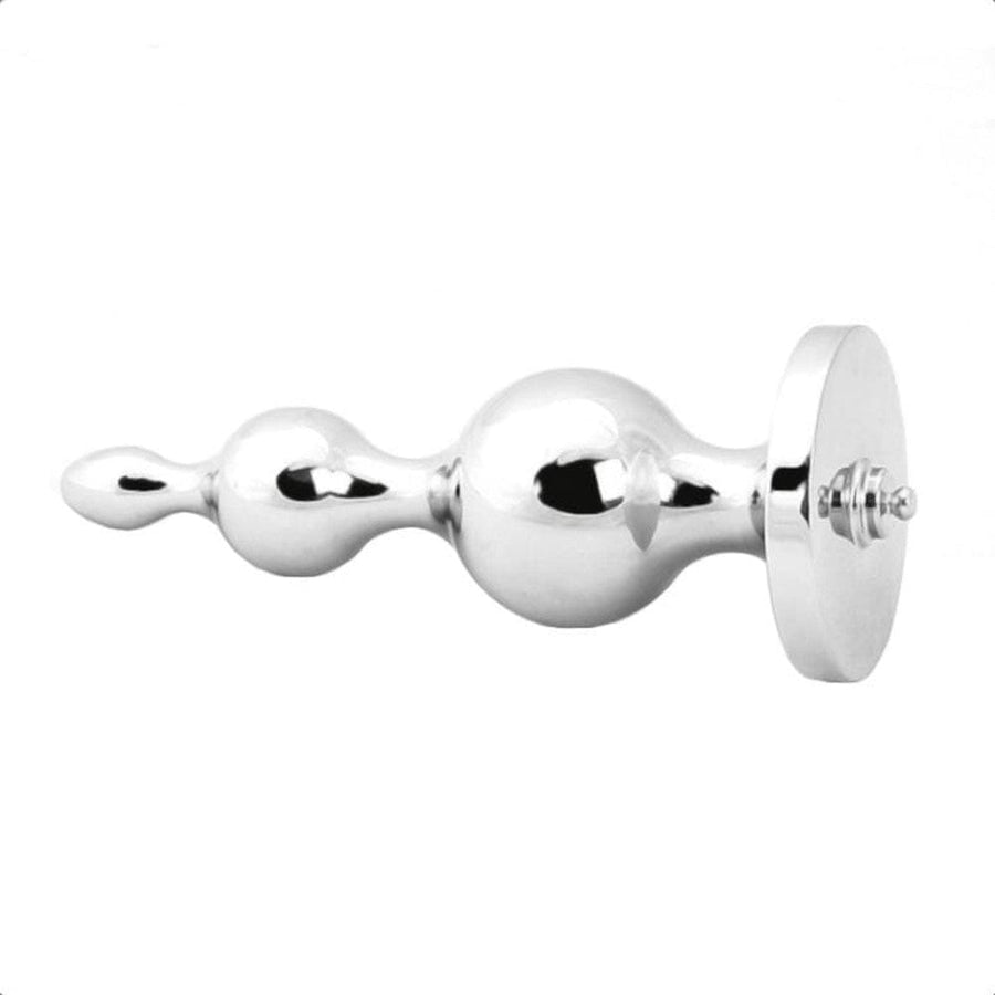 Electro Shock Beaded Metal Butt Plug, gallery view 2
