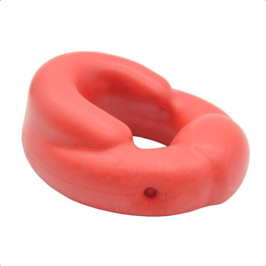 Red Silicone Cock and Ball Ring BDSM product view