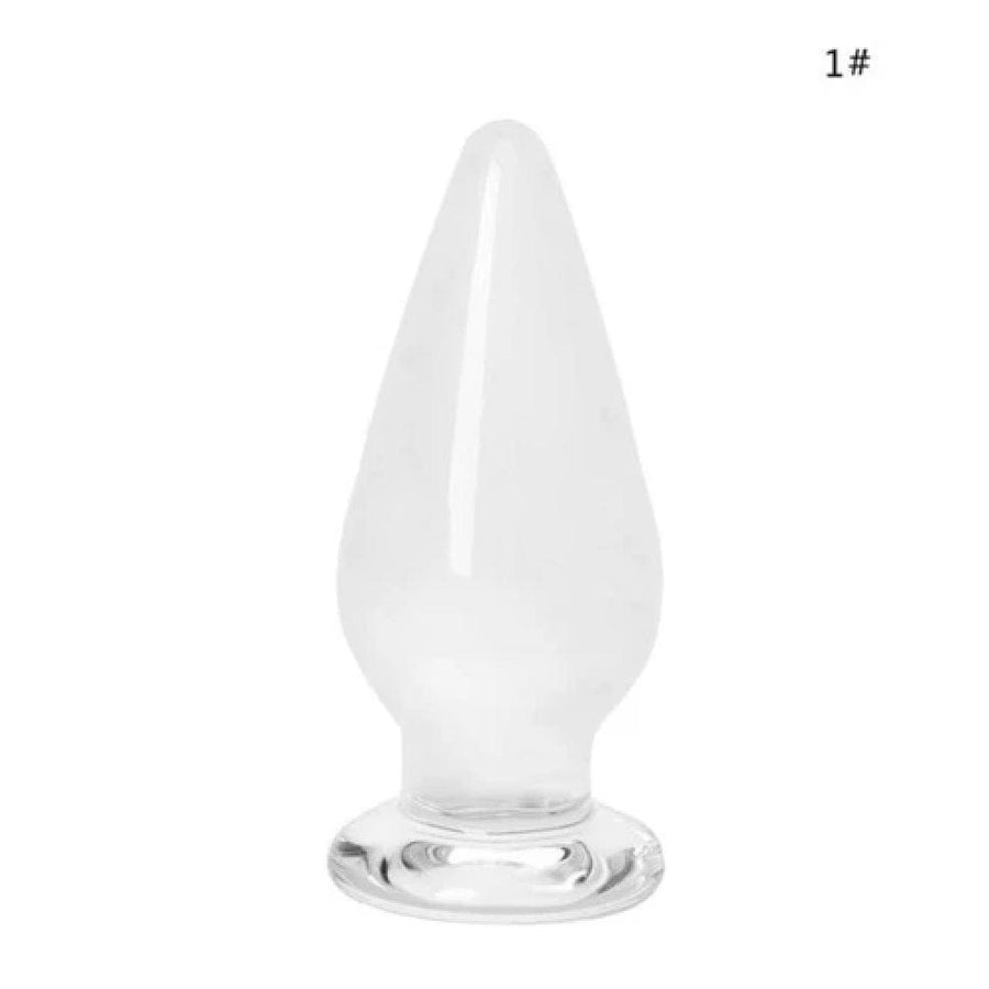 7 Styles Crystal Glass Stimulator Plug bdsm, gallery view 2