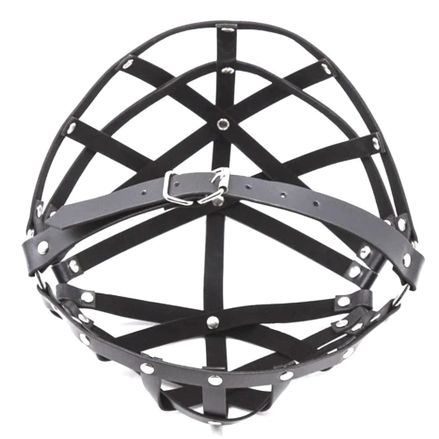 Leather Bondage Restraint Mask BDSM, gallery view 8