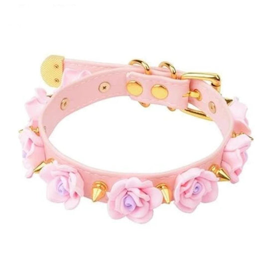 Flowers and Spikes Cute Collar product view