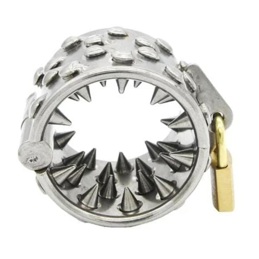 Kinky Torture Play Spiked Ball Ring BDSM product view