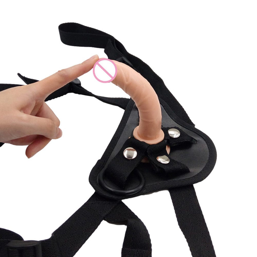 Realistic 5 Inch Mini Dildo With Strap On Harness BDSM, gallery view 6