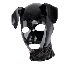 Masques de chien en latex soumis BDSM