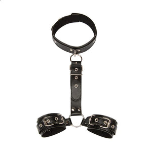 Menottes sexuelles en cuir pour domination totale BDSM