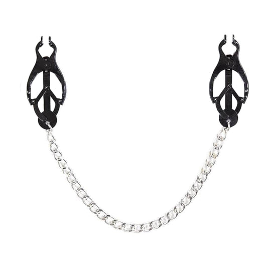 BDSM The New Black Butterfly Nipple Clamps With Chain product view