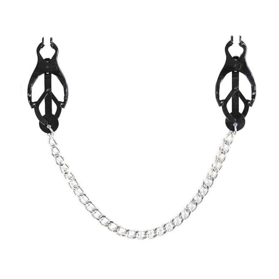 BDSM The New Black Butterfly Nipple Clamps With Chain product view