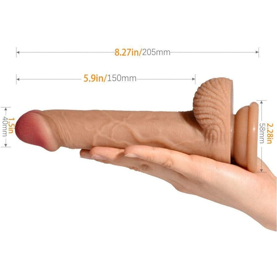 Naughty Beaver 8 Inch Realistic Dildo BDSM, gallery view 7