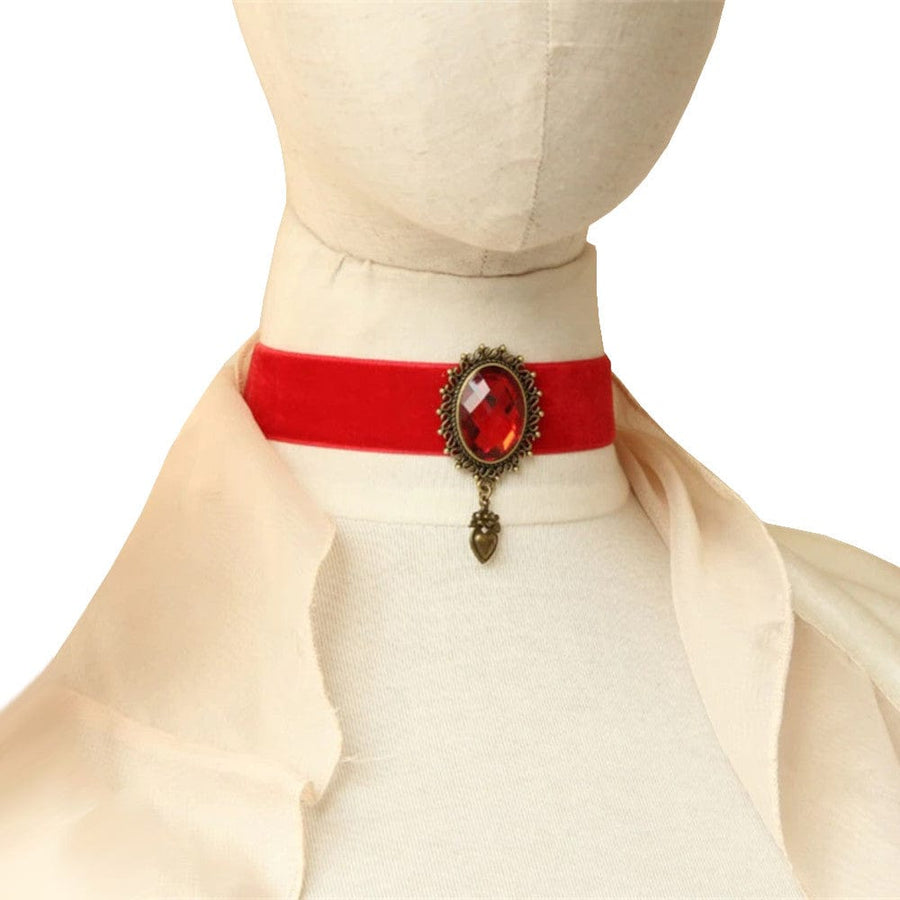 Red Flannelette Collars for Women, gallery view 2