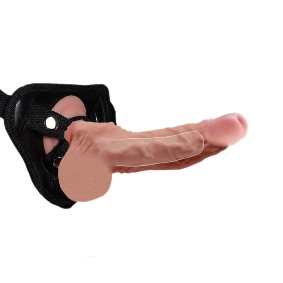 Lifelike 7 Inch Hollow Strap On BDSM product view